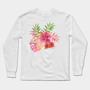 Tropical - Pink Long Sleeve T-Shirt